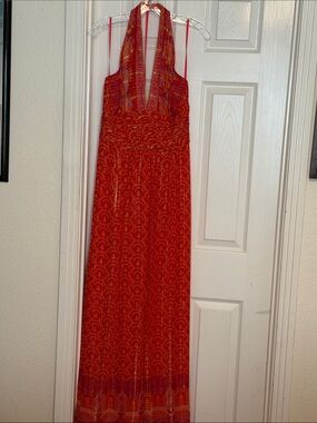 Radiant Kay Unger halter formal gown